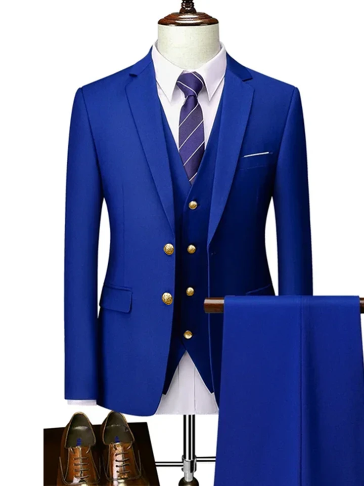 3 ks obleky súpravy Blazers bunda nohavice