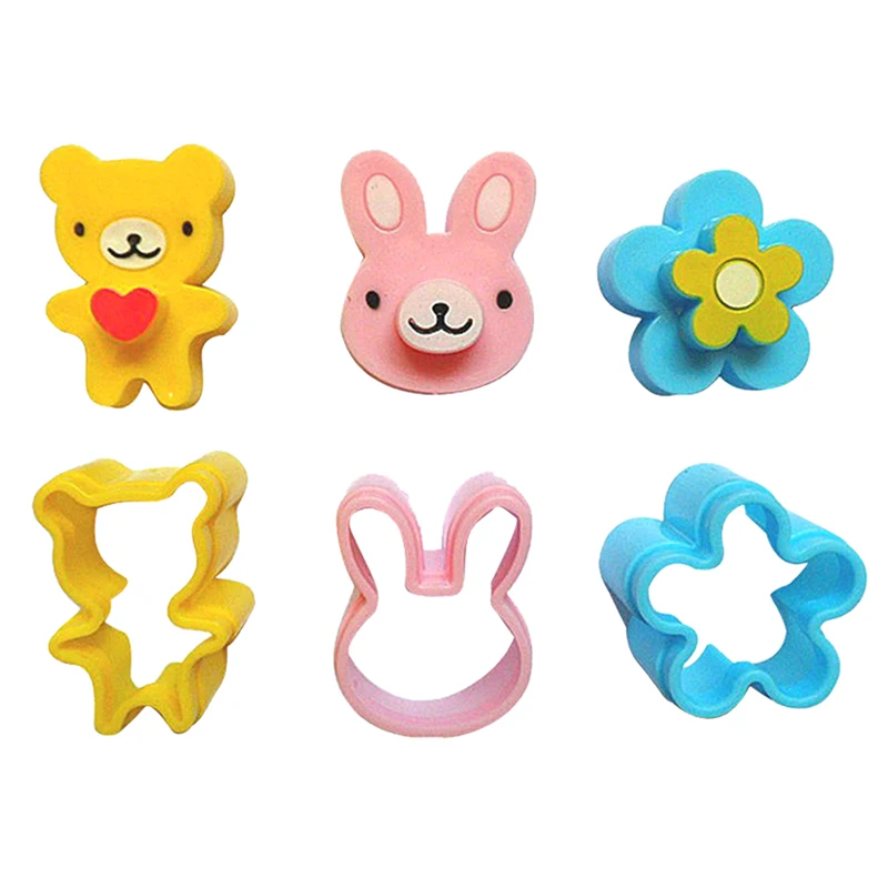 3 ks sendvičová kôra Curster cookie chlieb forma bento výrobca králičie kvetina panda
