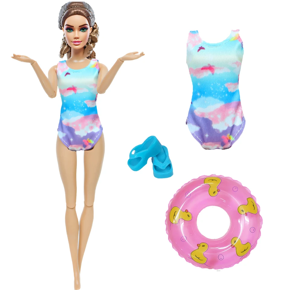 3 ks/set plavky oblek bikiny plavky Lifebuoy kruhové topánky Stĺpky letné plážové kúpanie