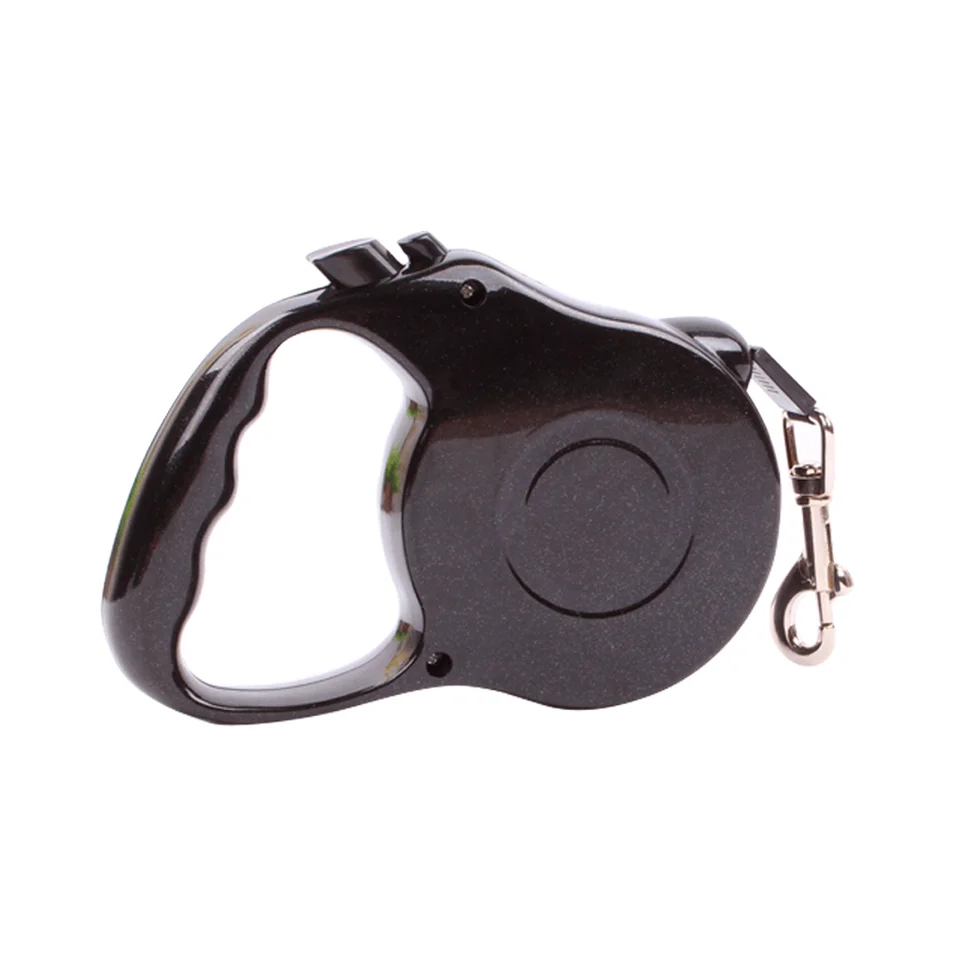 3 metre psov vodítko Automatické vytiahnuteľné psy Walking Leash Pet Dogs Cat Olovo predlžujúce trakčné lano (čierna)