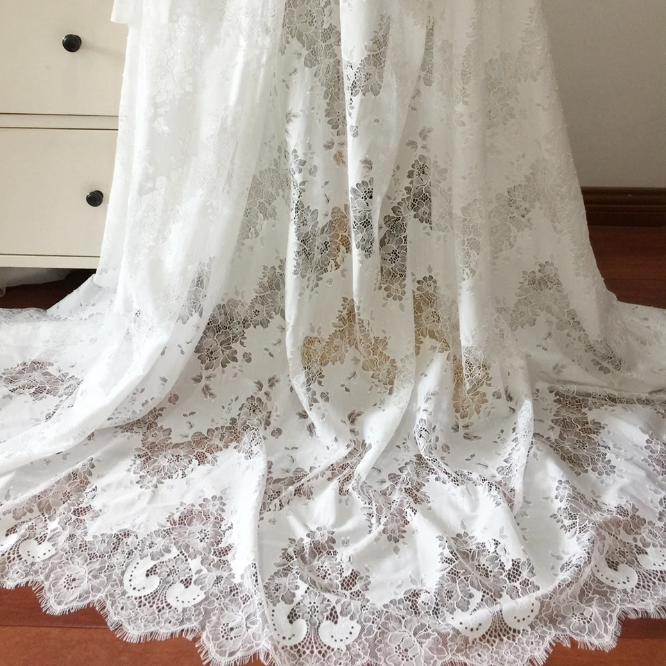 3 metre vysokokvalitné čipky s čipkou Lace Svadobné šaty cestovné fotografie vysoké definícia DIY čipkové doplnky