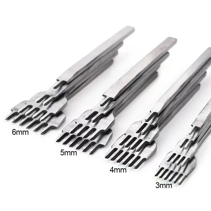 3 mm 1/2/4/6 Hrot DIY DIY DIY Punch Hole Punch Tool Kožené šitie náradie Diamond Chisel Resy Resiss Dier Dierova diel