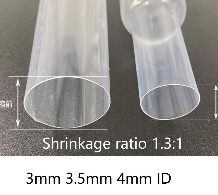 3 mm 3,5 mm 4 mm id fep Tepelná zmrzačená trubica fluór plastová hadica F46 Zmrštená hadica s tepelnou hadicou rezistentná na rukávové hadice PTFE s teplom zamračeným rukávom