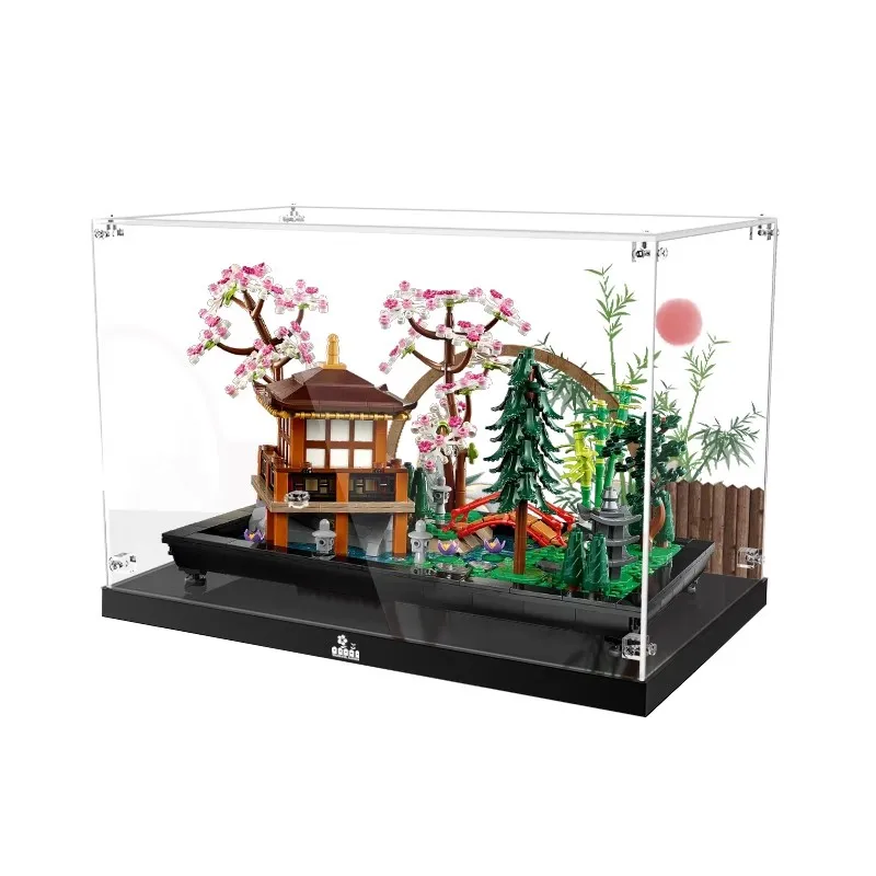 3 mm akrylové zobrazovacie puzdro pre LEGO 10315 Tranquil Garden Building Blocks Coaded Display Case Case No Bricks Set
