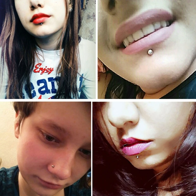 3 mm magnet z nehrdzavejúcej ocele Krištáľ Falošné náušnice kubické zirkónia nosový kruh na pery na tragus netrancing šperky dropship