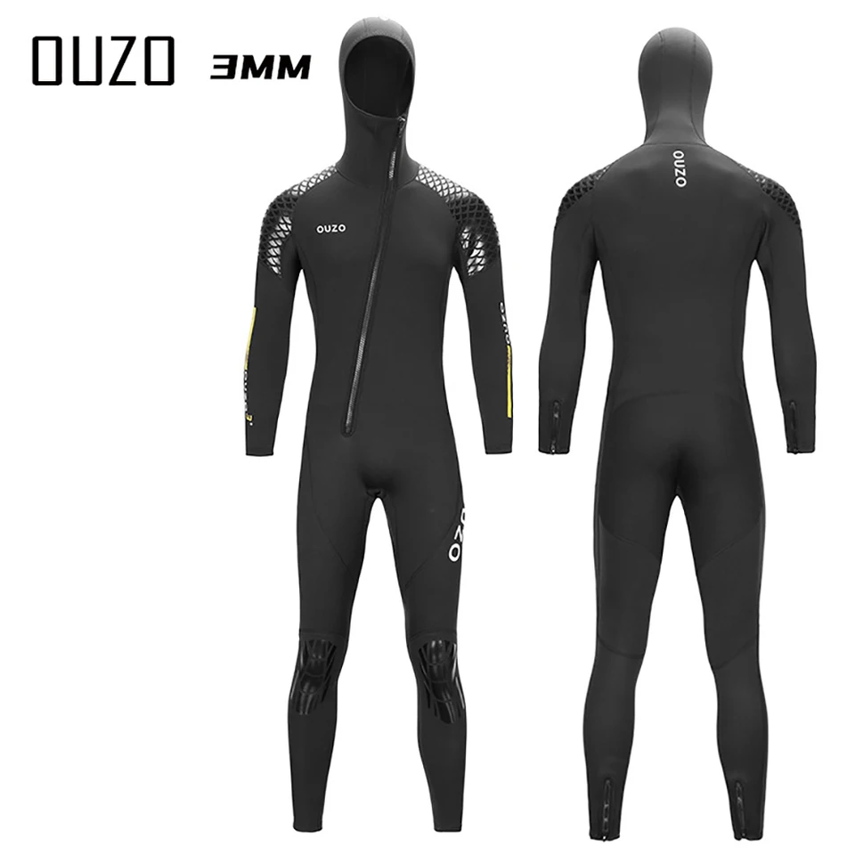 3 mm neoprénové neopierové pánske mužské jednodielne pokorné potápanie teplý potápačský oblek medúzy zimné plavky Surfing Suring Suring S-4XL