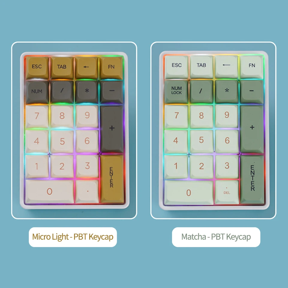 3 Model Wireless Keyborad Mini Bluetooth Numeric Keyboard 2.4G Wireless 21-kľúčová mechanická klávesnica