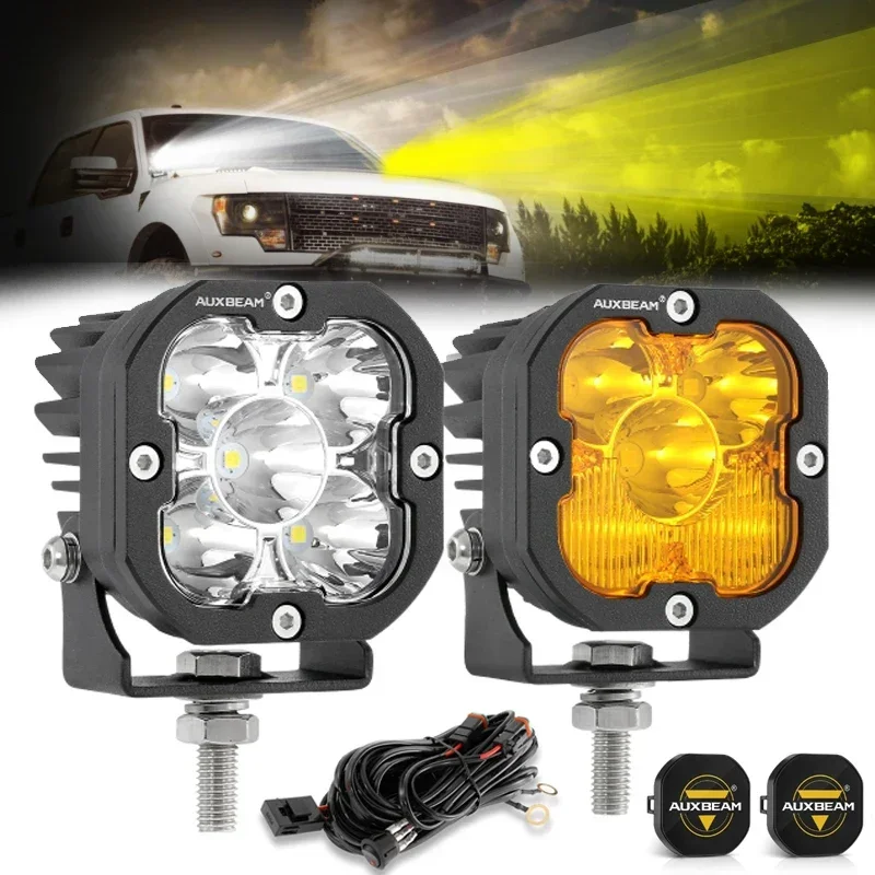 3 -palcové LED pracovné svetlo Drivné svetlo s postrojom na vyzdvihnutie nákladných vozidiel Offroad