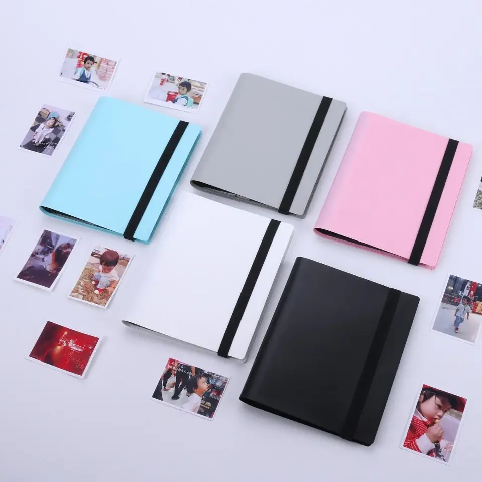 3 -palcový ins Photocard Album Mini 160 vrecketov Photocard Binder Prenosný PVC karta Binder Album Svadobné výročie