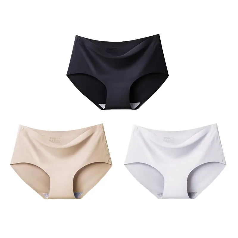 3 PCS Dámske hodvábne hodvábne spodná bielizeň pre ľadové hodváb