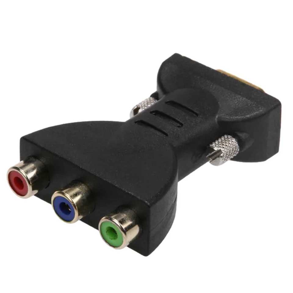 3 RCA RGB Žena až HD 15-kolík VGA KOMPONT KOMPONTION VIDEO Jack Adapter Conventer