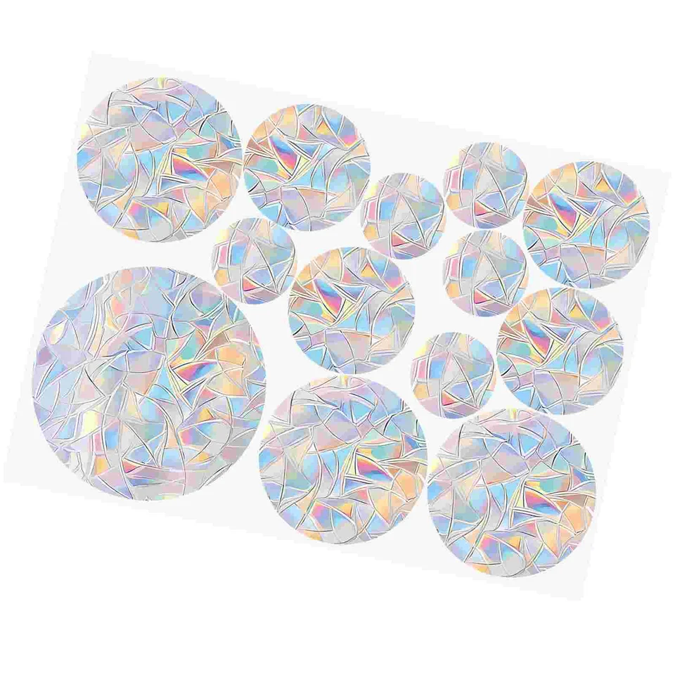 3 súpravy okrúhle okno Anticolision Sticker Slepate