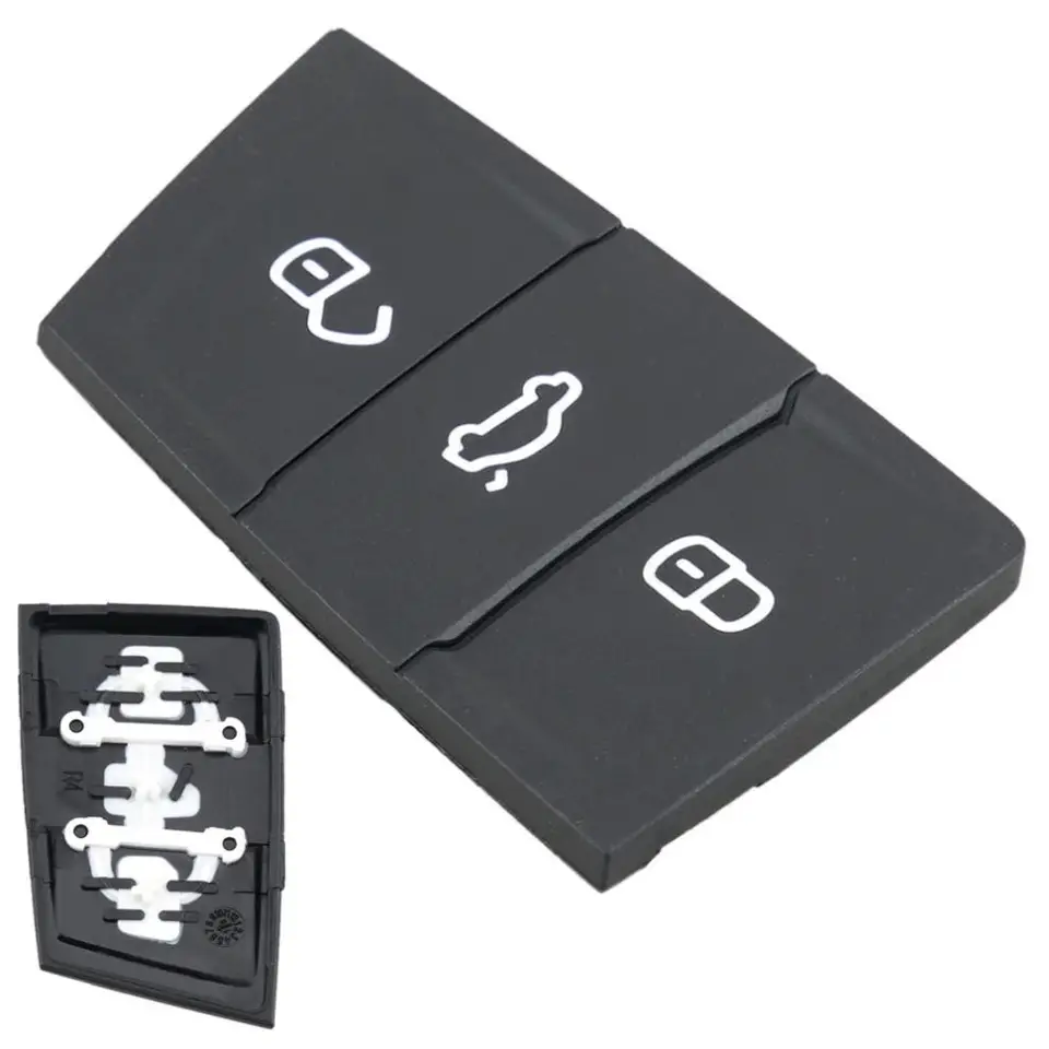 3 tlačidlá automobilové kľúče náhradné gumové flip auto kľúča Pad Fob Fit Fit for Golf 7 4 5 Mk4 6 Skoty Octavia sedadlo Leon Ibiza