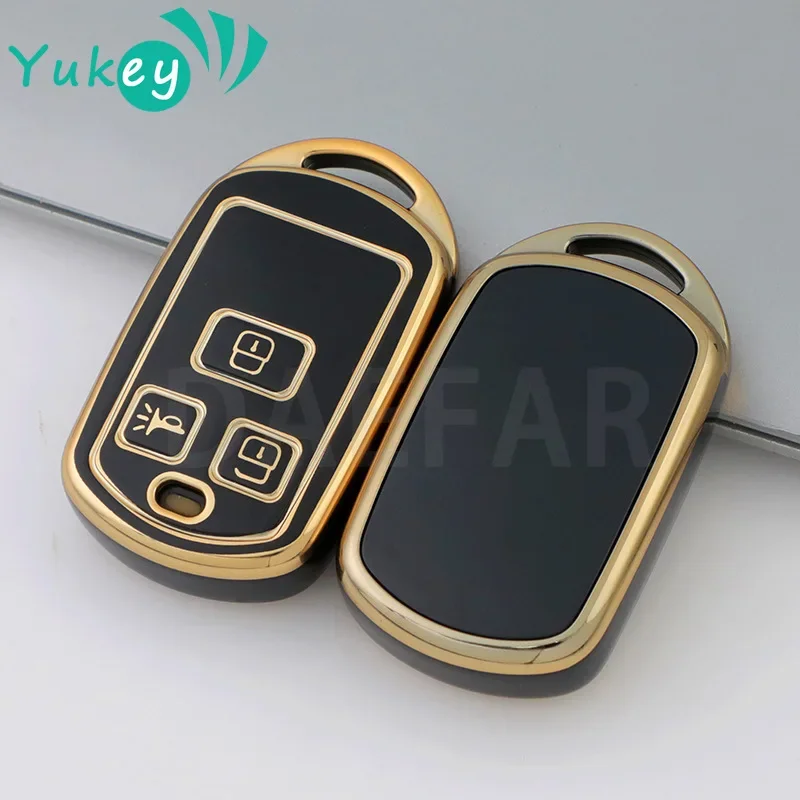 3 tlačidlá TPU Car Key FOB Case pre Kia pre Hyundai Sonata 6 7 8 Ochrana shellu FOB