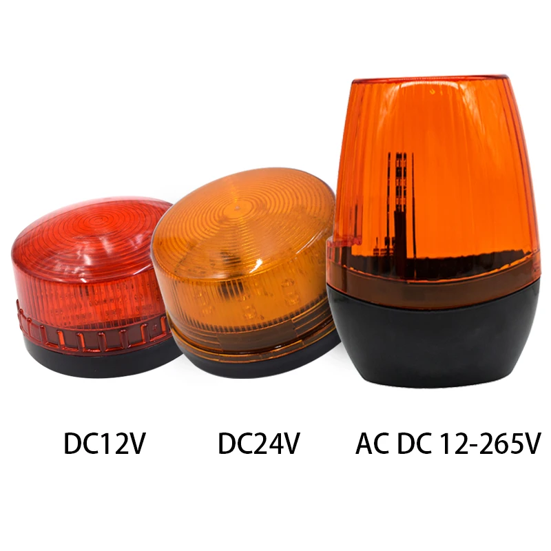 3 typy 12v 24v 12-220v Vonkajší LED signál Alarm Svetlo Svetlo Svetlo Flash Svetlo nástenné dvere Otvárač Námorných výstražných svetiel