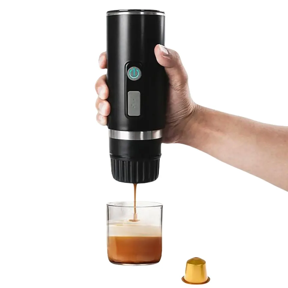 3-v-1 Elektrické bezdrôtové vykurovacie kávovar Fit for Nespresso Dolce Gust Capsule/Práškový expresso kávovar na kemping