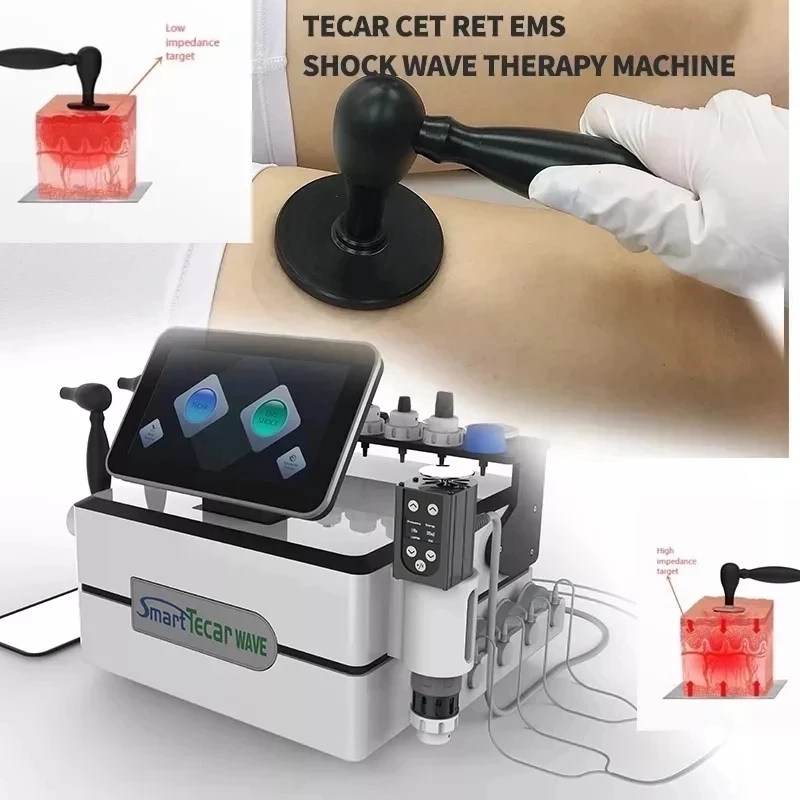 3 v 1 fyzioterapiu Diathermy indiba Tecar 448 kHz tváre proti starnutiu Masáže bolesti Masáže Emshock a Tecar