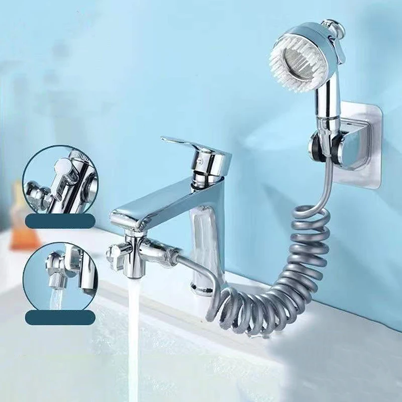 3-v-1 Univerzálne vodné kohútiky Nové multifunkčné kúpeľňové prílohy Sprchova hlava meď 360 ° Rotačný faucet Home