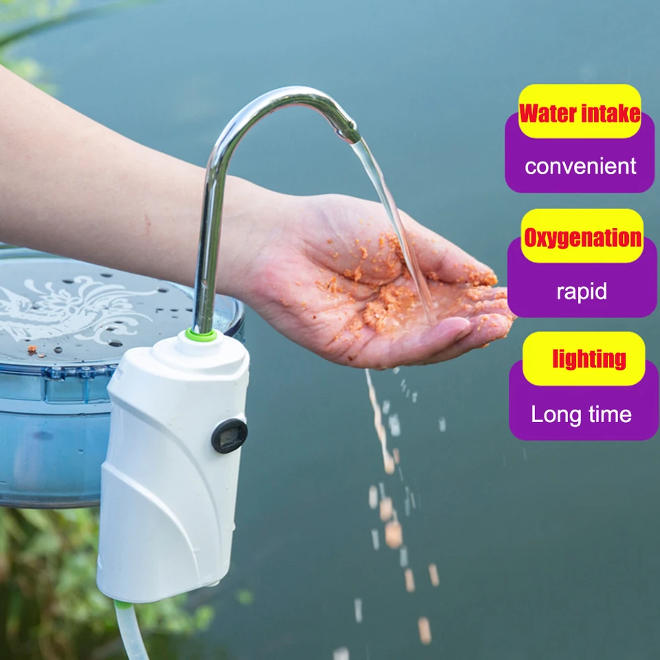 3 v 1 vzduchové čerpadlo Vodné čerpadlo Oxygenové čerpadlo Multifunkčné nabíjateľné nabíjateľné vodné vzduchové čerpadlo LED LED LED LIGHT Outdoor Fishing Príslušenstvo