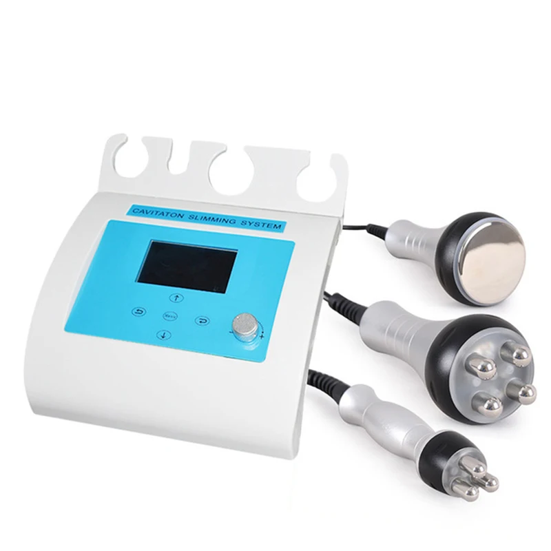 3 v 1 vákuum lipo ultrazvukový kavitácia Rádio-frekvencia multipolárne RF Body Slimming Machine Zdvíhanie pokožky Sprísnenie protivinenia