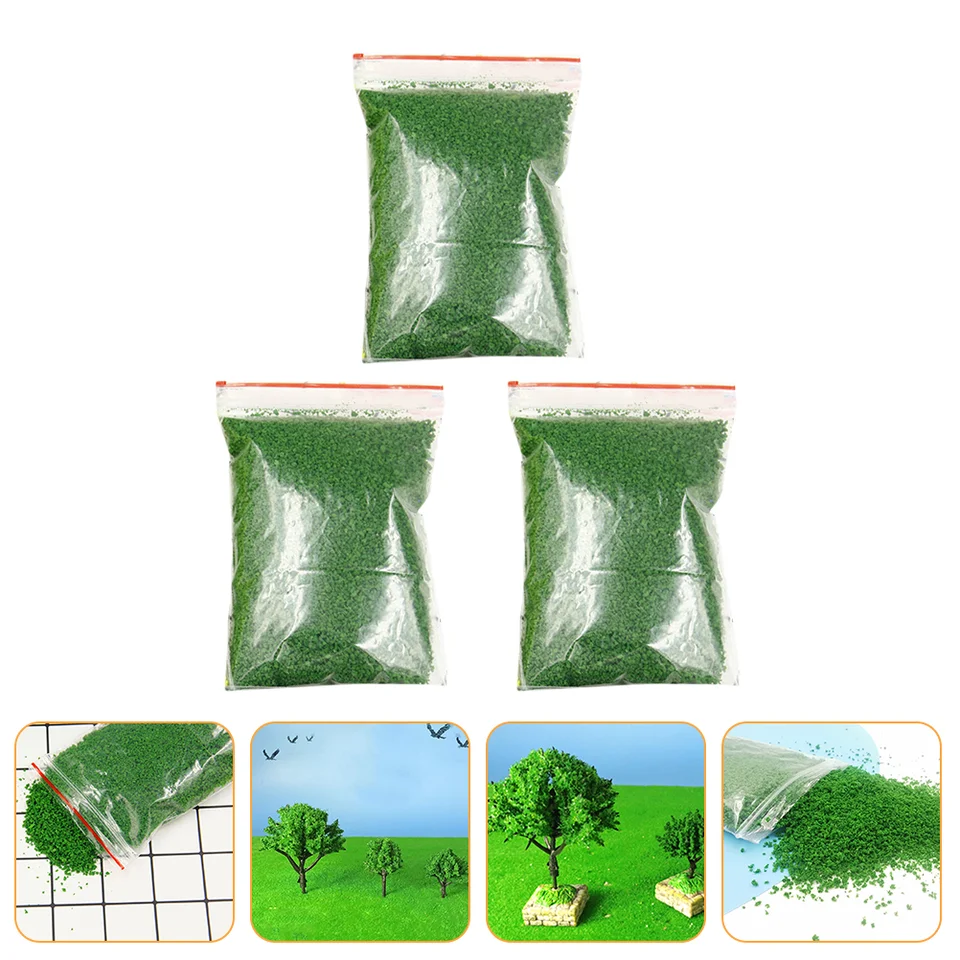 3 vrecká falošný trávnik Material simulácia machový rozptyl trávy Púzdro Artificial bonsai Tree Práškovú špongiu scéna Decort