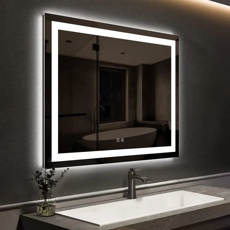 30 * 30 palcové LED kúpeľňové zrkadlové svetlá inteligentné stmievacie zrkadlá pre nástenné zrkadlá