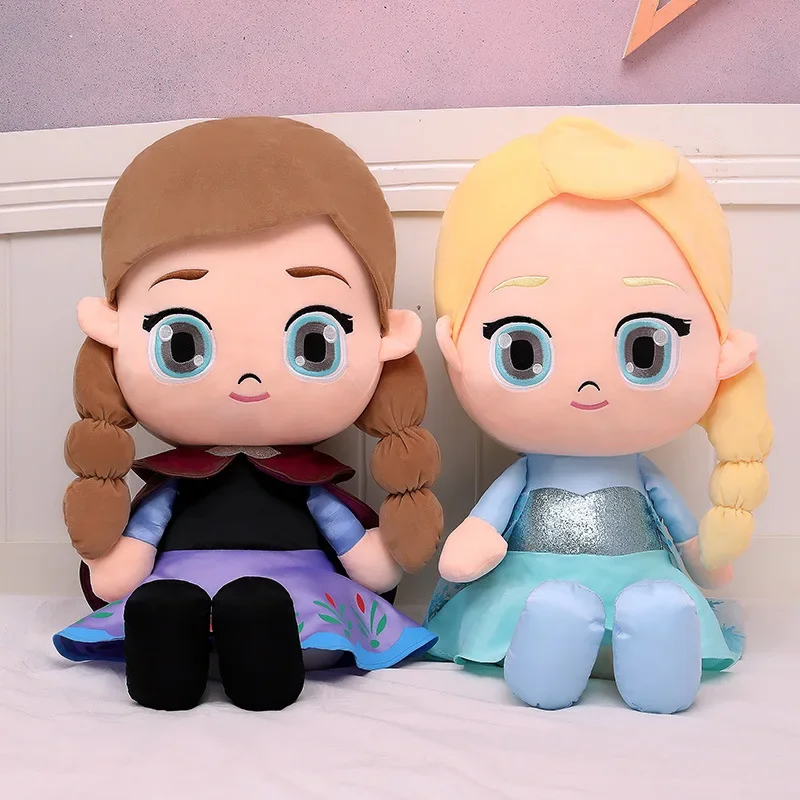 30/40 cm Disney Anime Cartoon Frozen Princezná Anna Plush Toy Kawaii Elsa Doll Girl Girl Room Decorácie vianočné párty narodeniny darčeky