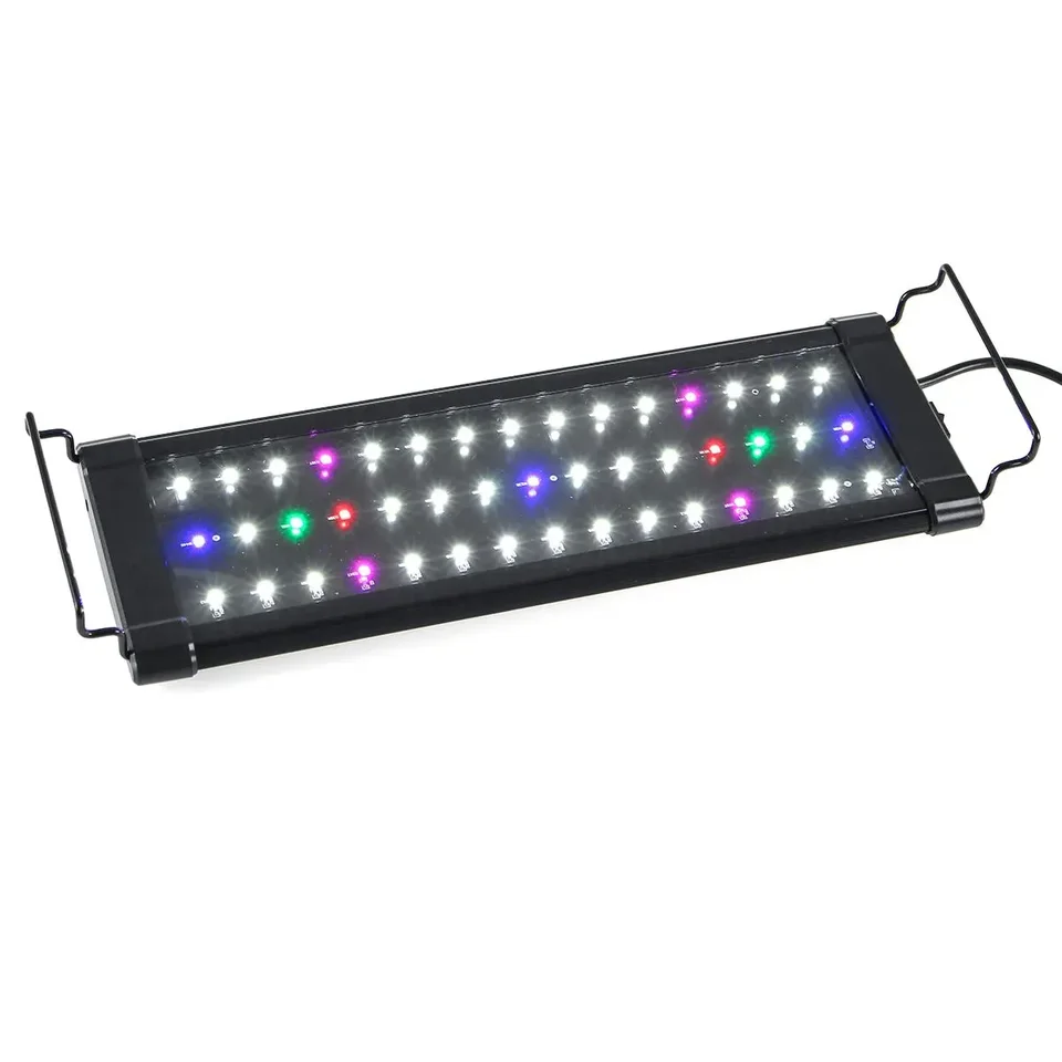 30-40 cm LED akvárium Light Light Multi-Color Full Spectrum Super Slim Fish Tank Vodná rastlina morská lampa Lighting Lamp Eu Zátka Eu
