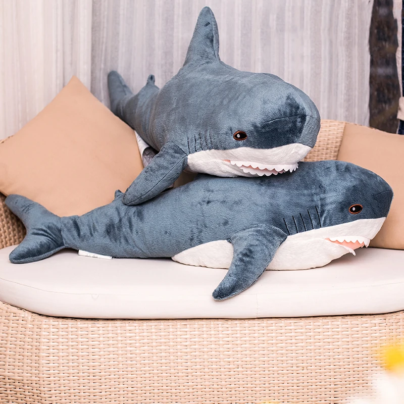 30/45/60/80 cm Populárne Shark Hračky simulácia simulácia žralokov Dolls Plnené mäkké zvieracie čítanie vankúš pre deti pre deti