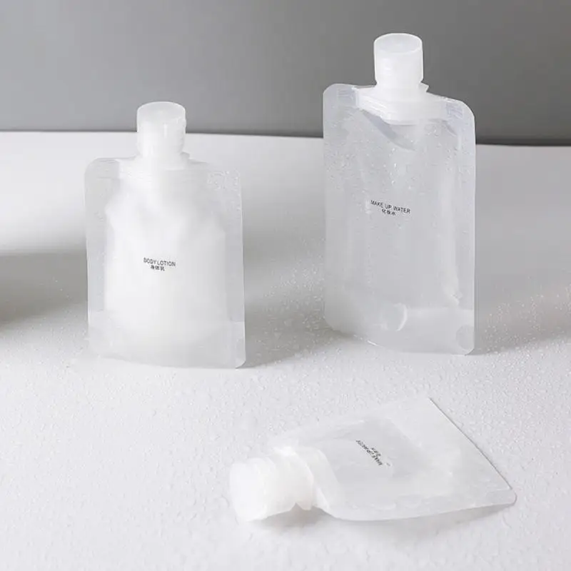 30/50/100 ml lotion DispenSer Bag Cestovné opakovane použiteľné nepodprežné vrecká Šampón Kvapalina Kozmetické balenie Sklada