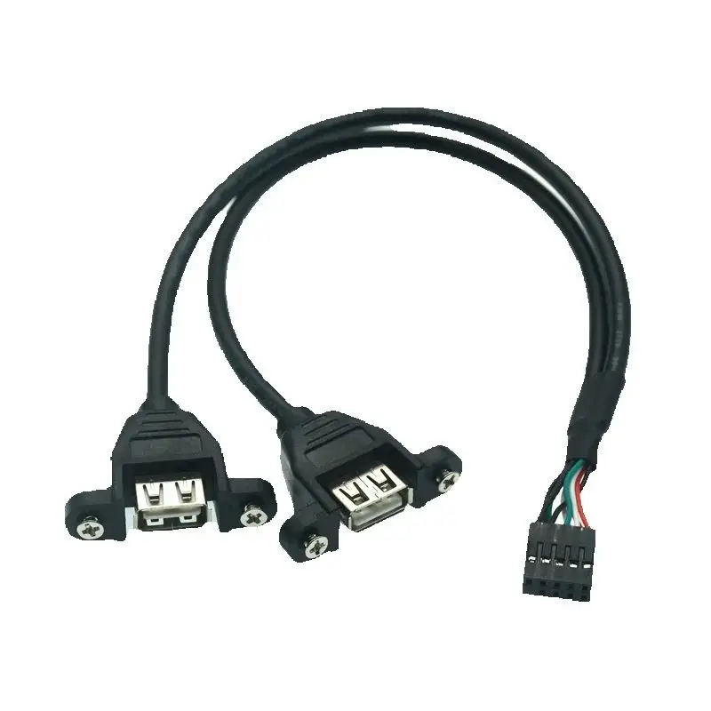30 cm 50 cm 1m 9pin hlavičky na dvojnásobok USB 2.0 Zadajte samičku a kábel panela pre počítač pre počítač počítač