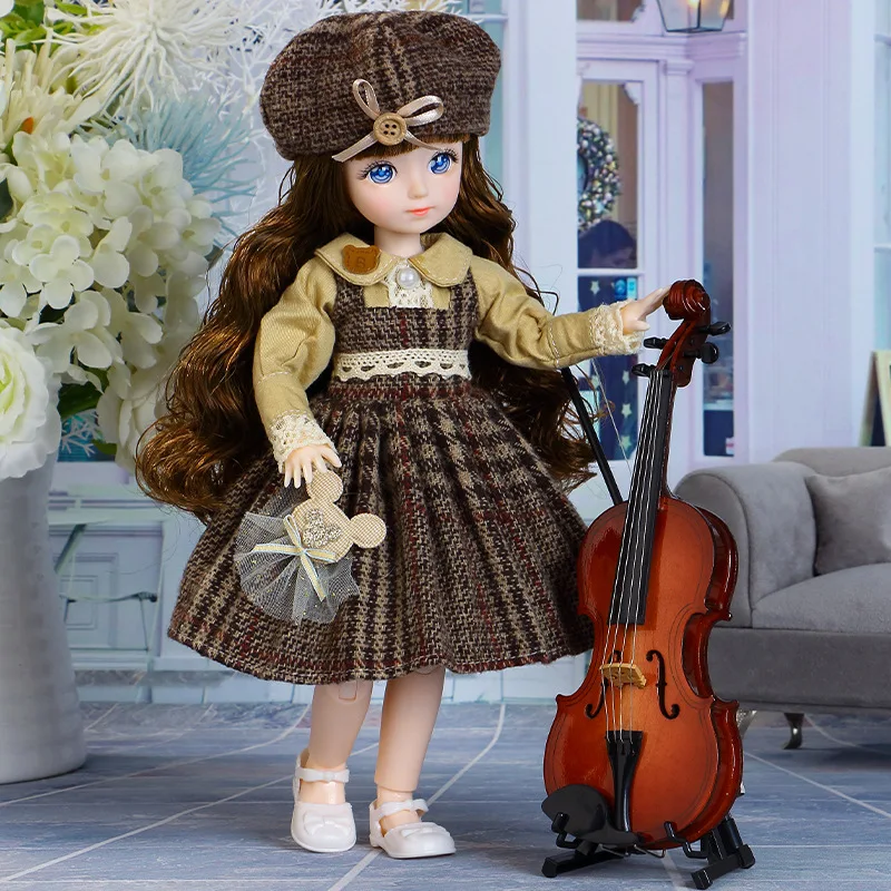 30 cm BJD Dolls Princess Full Set 1/6 anime bjd s oblečením 23 kĺbové pohyblivé telo 3D oči Dievčatá obliekajú narodeninové darčeky hračky