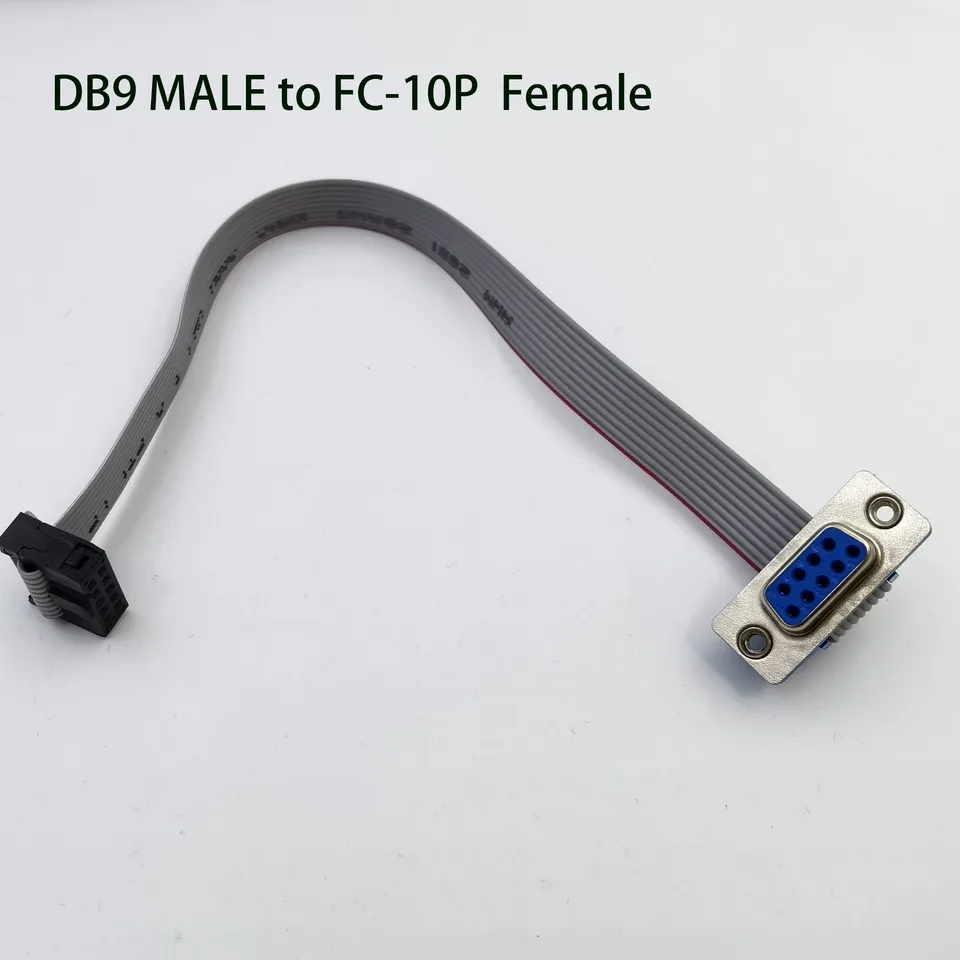 30 cm DB9 Muž do FC-10P SMENNÝ KÁBLO RS232 Sériový konektor portu do 2,54 mm predlžovací kábel adaptéra zástrčkového adaptéra