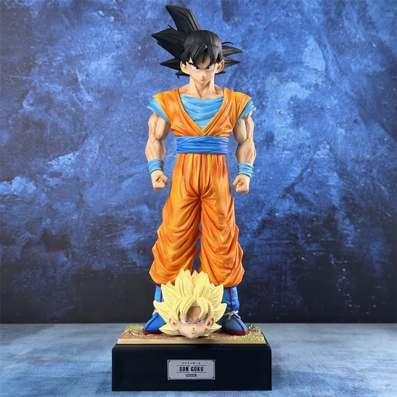 30 cm Dragon Ball Z Figures Son Goku Anime Obrázok 2 Hlavy Kakarotto Super Saiyan Goku PVC Model Model Doll Collection Gifts Hračky