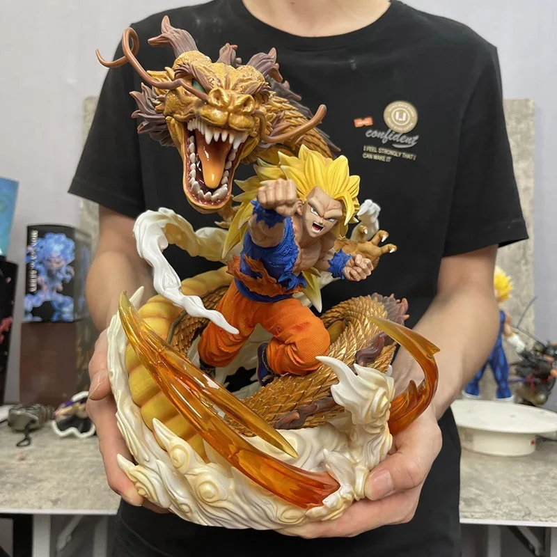 30 cm dračí lopta postava GK TF Dragon Fist SSJ3 Goku Action Figure Super Saiyan Son Goku Anime PVC Collecbible Model Hračky