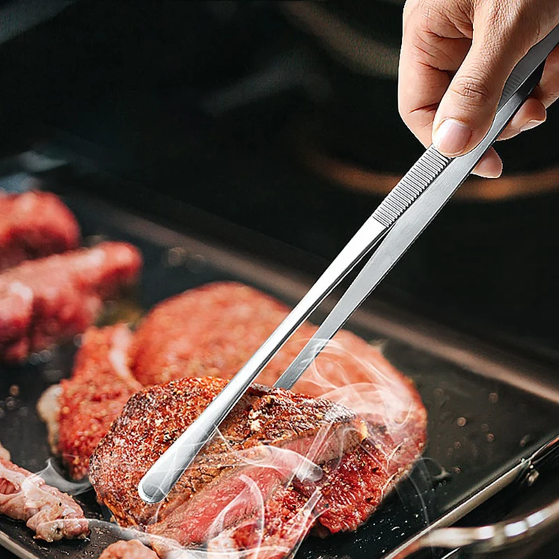 30 cm kuchynské pinzety jemné tweezer kliešte mimoriadne dlhé pinzety na varenie z nehrdzavejúcej ocele pre bbq varenie barmand