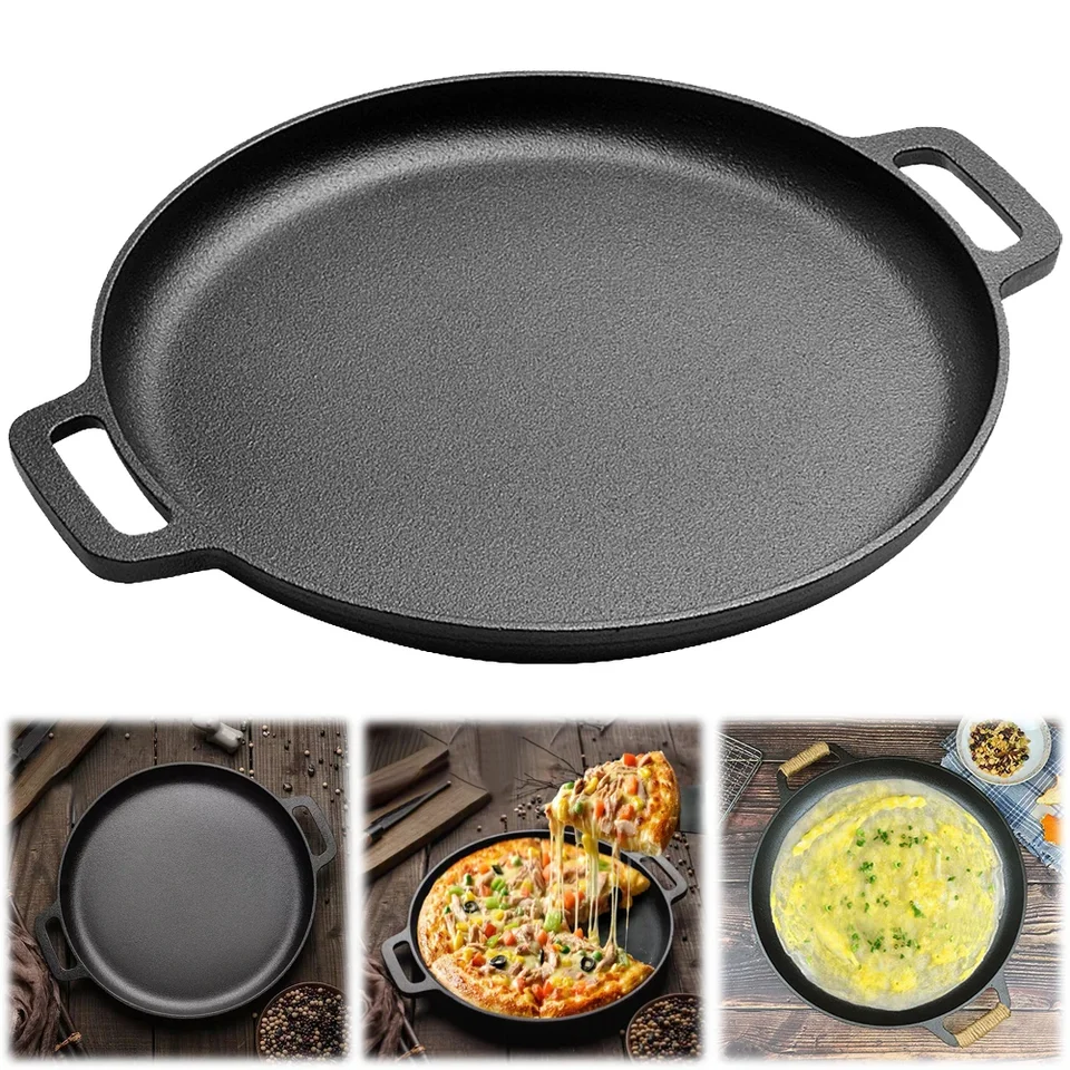 30 cm liatinová panvica panvica okrúhle palažníky pizza panvic
