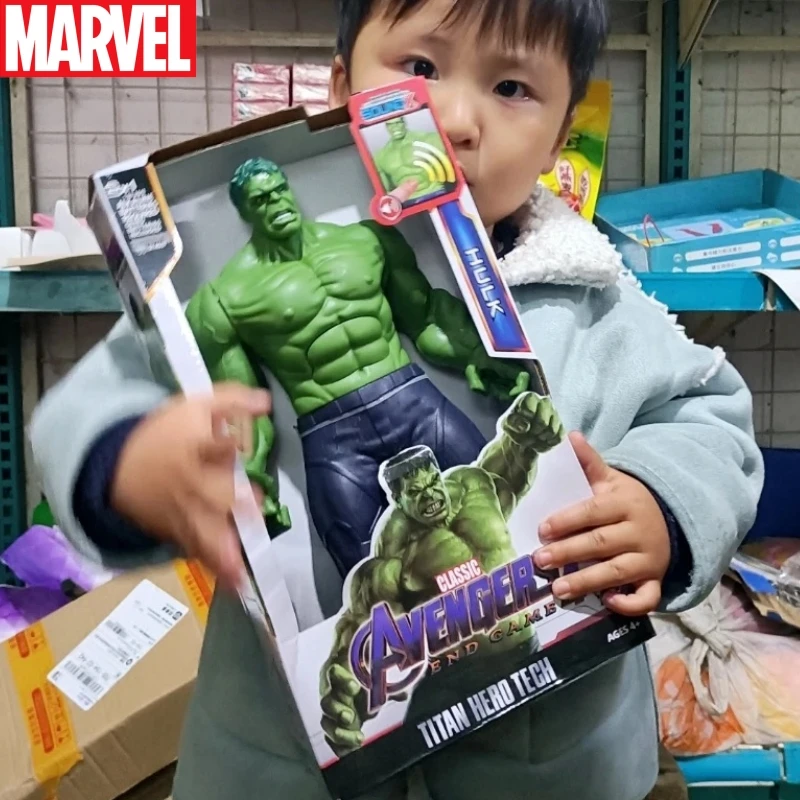 30 cm Marvel Avengers Toy Thanos Hulk Spiderman kapitán Amerika Iron Man Thor Black Panther so zvukom a ľahkou akčnou hračkou darček