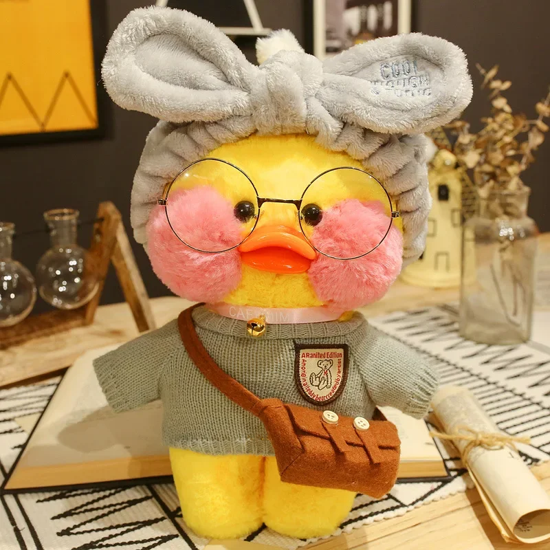 30 cm plush palush laalafanfan kačica roztomilé plnené hračky žlté kačacie objatie flifan kačica kawaii plyšy zvieracie plyšy vankúš Soft
