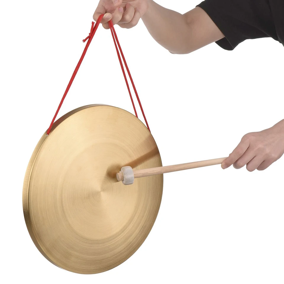 30 cm ruky gong cymbaly Mosadz Copper Gong Chapel Opera Perkussion nástroj s okrúhlym hampingom 3 Veľkosť pre voľbu
