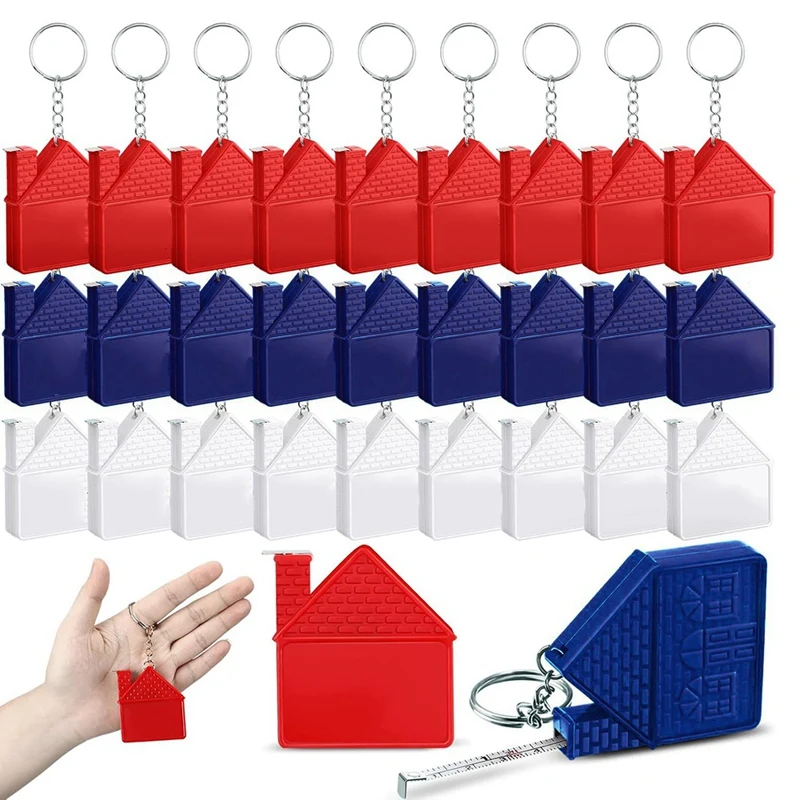 30 ks Thape Tape Tape Meerial Keychains 1m/3ft nehnuteľnosti Nový dom Darčeky Zavážne darčeky pre kupujúceho domácnosti