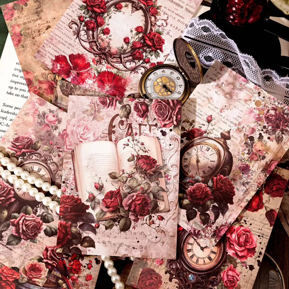 30 listov/balenie retro pamäť Vintage motýľ kvety záhradná krajina nezdravý denník scrapbooking dekoratívny kraftový papier