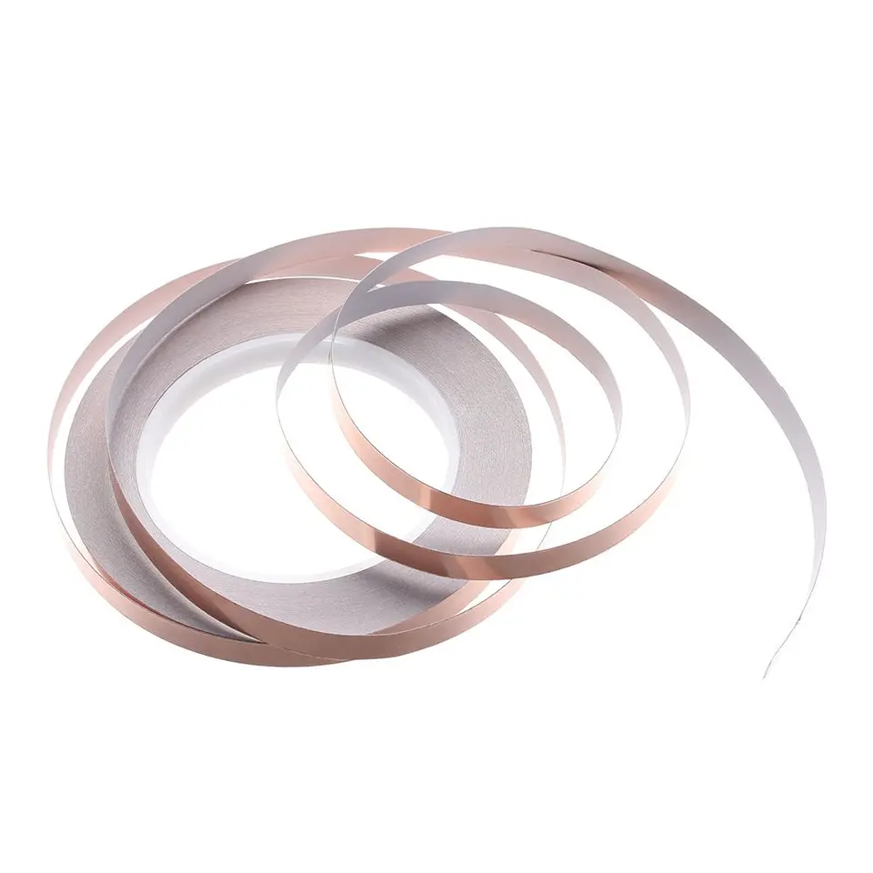 30 m*3/4/5/6/8/10 mm jednostranná vodivé vodivé meditá fóliová páska Emi Shielding Tape Drôtk