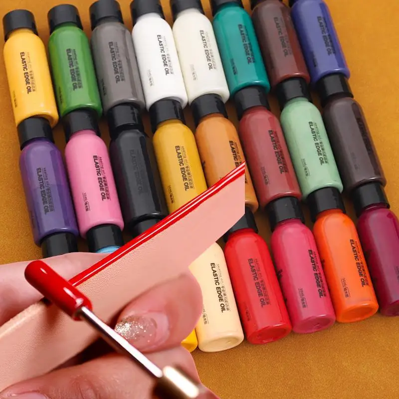30 ml kožená hrana farby olej olej obliekajú farebné kabáty kožené okraje povrchové dodávky DIY remeselné kožené okraje topánok pigment