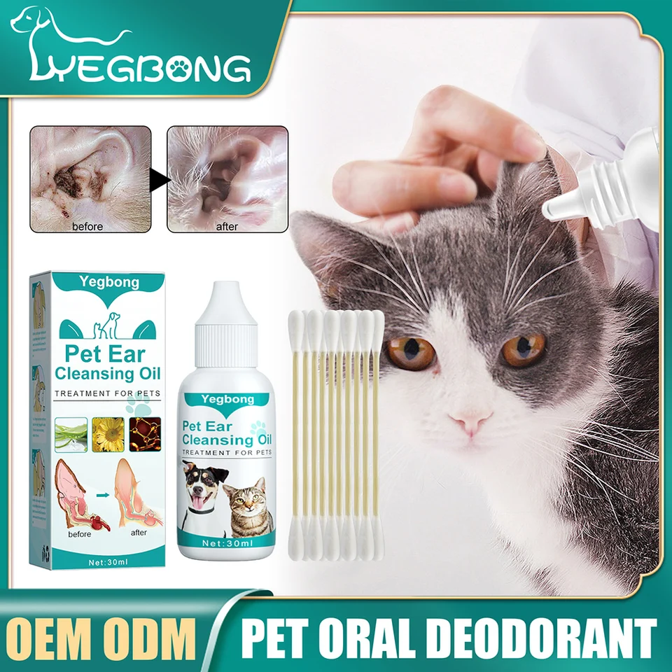 30 ml psie čistenie uší prírodný čistiaci hmyz olej Olej