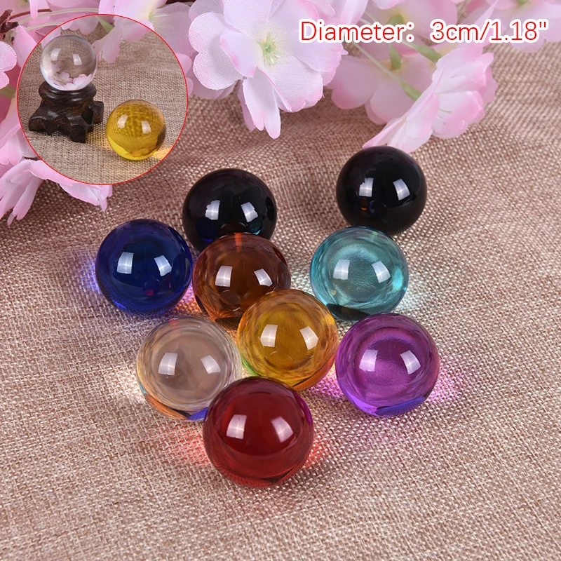30 mm krištáľové guľové kremenné sklo priehľadné guľové gule sklenené guľôčky guľky Crystal Craft dekor feng shui