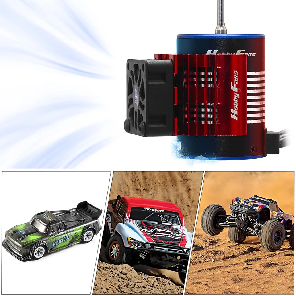 30 mm RC CAR -ESC chladiaci ventilátor s chladiacim ventilátorom krytu uhlíkových vlákien 28000 ot./min na 540/550/F540/3650/3660 MOTOR 1/8 1/10