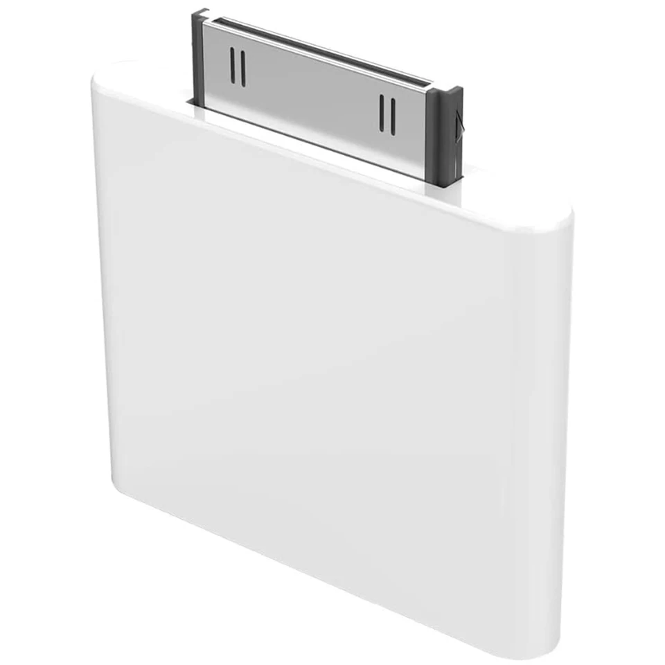 30 PIN Bluetooth 4.1 Audio vysielač pre iPod Mini iPod Classic iPod Nano Touch (biela)