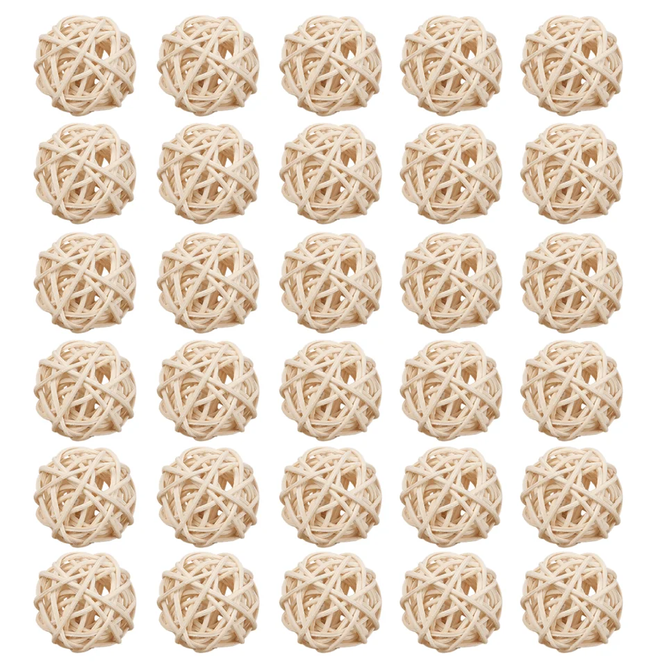30 počítačov Rattan detská káva Ornament Aromaterapeuterapia doplnky Drevené dekorácie Domáca guľa