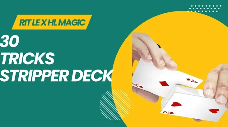30 trikov Stripper Deck od RIT Le -magic Tricks